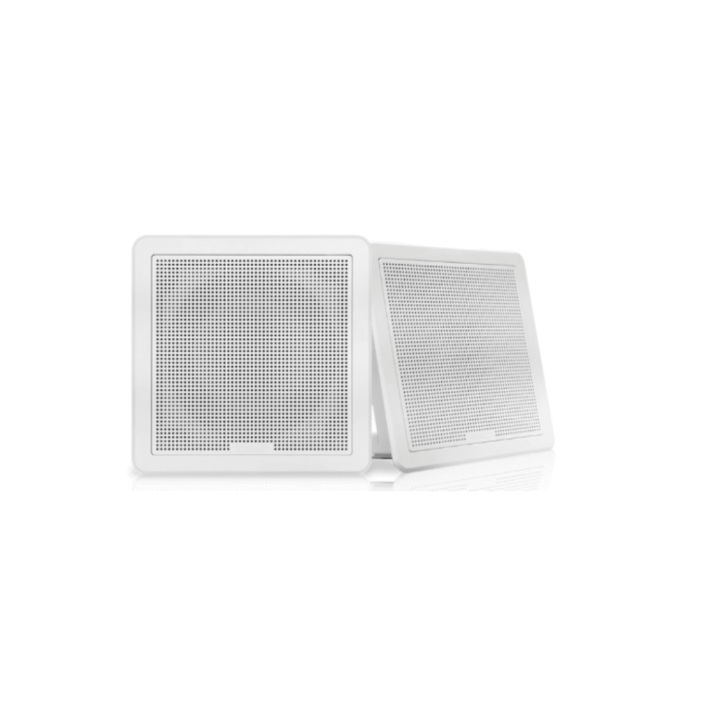 altavoces náuticos de la serie fusion fm, altavoz náutico blanco cuadrado de montaje integrado de 6,5" y 120w