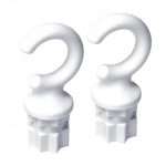 DOS GANCHOS HOOK 25 EN COLOR BLANCO