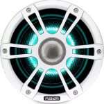 Altavoces náuticos Wake Tower serie Signature 3 de Fusion, altavoz náutico  Wake Tower blanco deportivo de 8,8" y 330 vatios con CRGBW