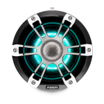 Altavoces náuticos Wake Tower serie Signature 3 de Fusion, altavoz náutico  Wake Tower cromado deportivo de 8,8" y 330 vatios con CRGBW