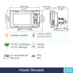 Lowrance Hook Reveal 5 con Transductor HDI 50/200 600w. CHIRP/DownScan - Imagen 6