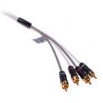 Fusion Performance RCA Cables, 4 Channel, 25 ft Cable