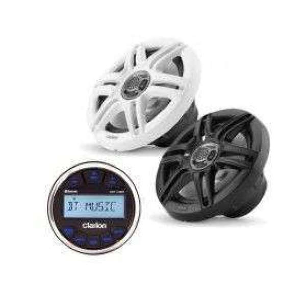 Pack promocional Clarion: Receptor Digital GR10BT y pareja de altavoces de 6.5 , rejilla deportiva