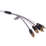 Fusion Performance RCA Cables, 4 Channel, 12 ft Cable