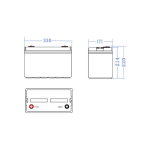 pack 3 baterías para motores eléctricos de 24v