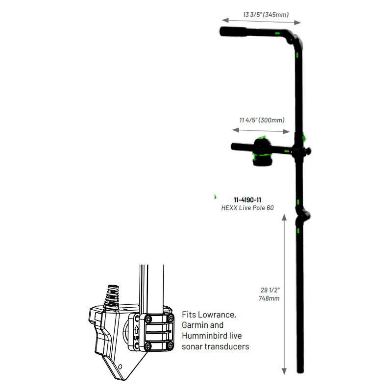 hexx live pole 60 railblaza