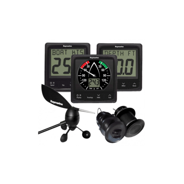 pack i50 + wind i60, con displays y transductores st900, p319 y veleta