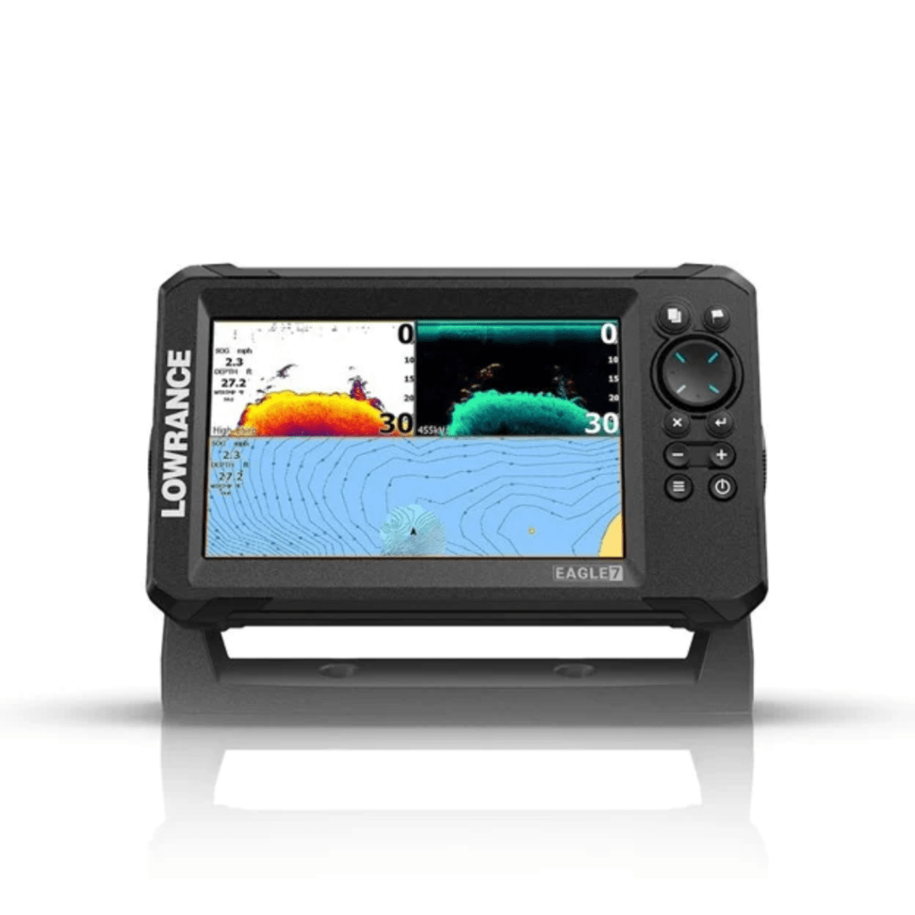 lowrance eagle 5 con transductor splitshot hd (copia)
