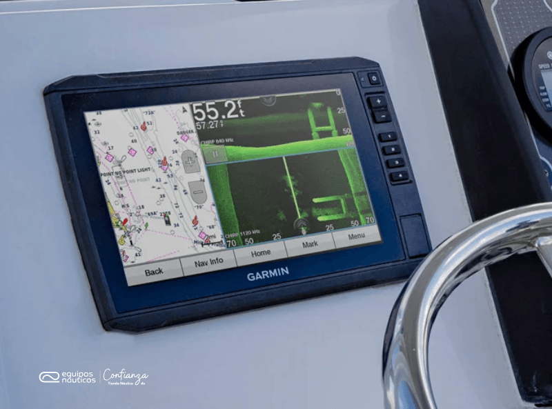Guía completa de transductores Garmin: diferencias entre SideVü, ClearVü y sonda tradicional CHIRP